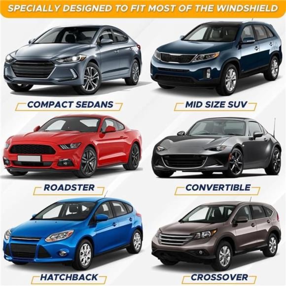 Umbrella Sunshade for Car | Reflects UV Rays and Protects Dashboard from Sun - Picture 4 of 6